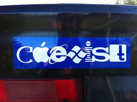 Coexist bumper sticker for neutral geeks – Newlaunches