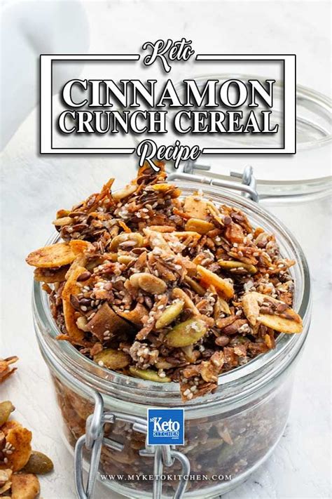 Keto Cereal Recipe - Low Carb Breakfast - Crunchy & Healthy (2g Carbs) | Recipe | Keto cereal ...