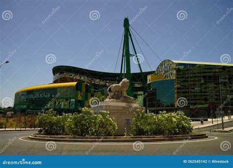 Sporting Clube De Portugal Stadium Roundabout With The Arena In The ...