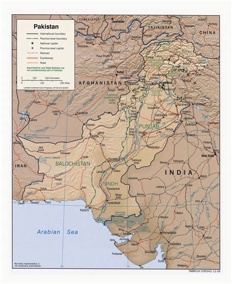 Detailed Map Of Pakistan