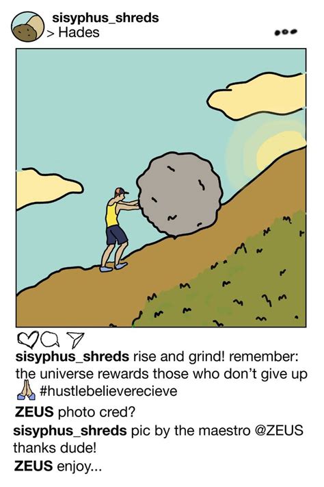 The Instagram of Sisyphus | Mentor texts, Instagram, Humor