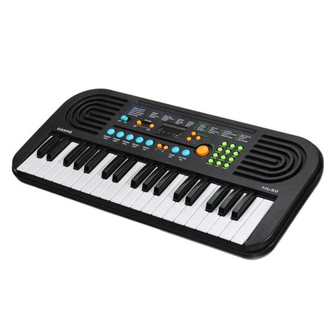 37-Key Digital Music Piano Keyboard - Portable Electronic Musical Instrument USB Input MP3 ...