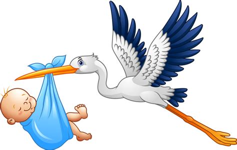 Cartoon Stork Images : Stork Baby Cartoon Cute Vectors Eps Format ...