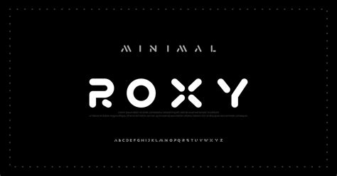 Modern minimal alphabet fonts. Typography minimalist urban digital ...