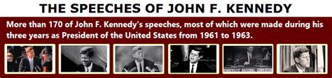 DAVID VON PEIN'S VIDEO AND AUDIO ARCHIVE: JFK SPEECHES