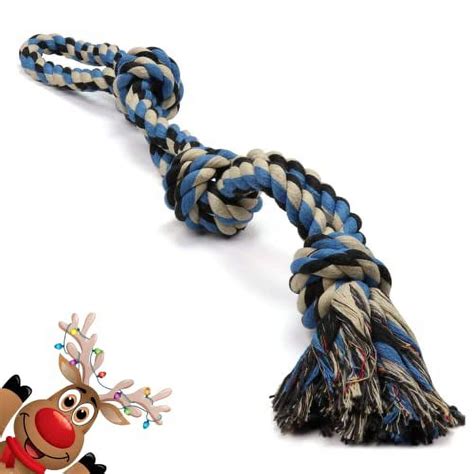 MultiPet Nuts for Knots 2 Knot Rope with Tennis Ball Dog Toy, 20 ...