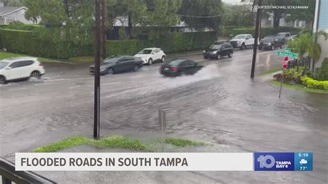 Tampa flooding map shows street flooding after heavy rain | wtsp.com