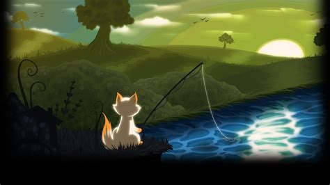 Cat Goes Fishing Phone Backgrounds, Wallpaper Backgrounds, Phone Wallpaper, Wallpapers, Video ...