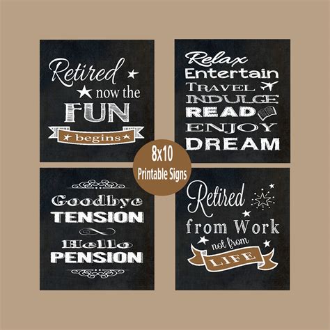 Retirement Party Signs Retirement Decorations Retirement | Etsy