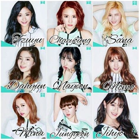 Twice images with names 2021