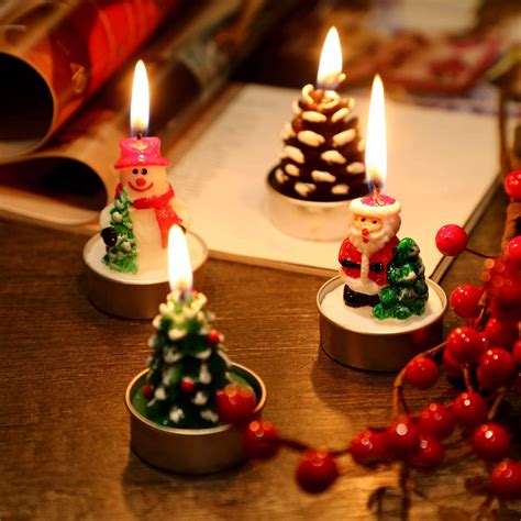 Christmas handmade tealight candles