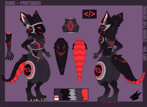 Reference sheet for Sudo the Protogen! by me u/CaskaTheSergal : r/protogen