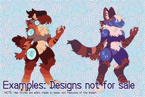 Protogen Reference Sheet Base / Furry lineart & base | Etsy