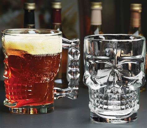 Glass Skull Beer Mug (6pc, Skull Beer Mug 500ml) at Rs 490 | कांच का ...