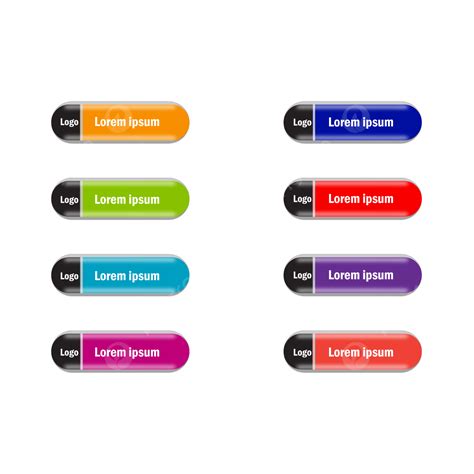 Edit Button Vector Design Images, Editable Web Buttons Set, Button, Web, Set PNG Image For Free ...