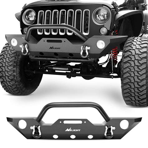 Nilight JK-50A Front Bumper Compatible for 07-18 Jeep Wrangler JK Rock ...