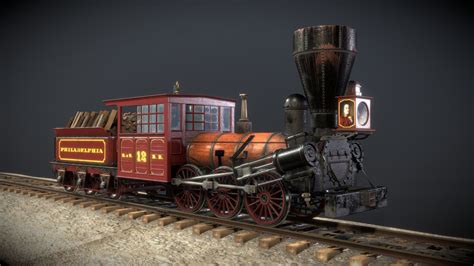 Philadelphia 0-6-0 steam locomotive - Buy Royalty Free 3D model by Niko_Forest1889 (@adiko1889 ...