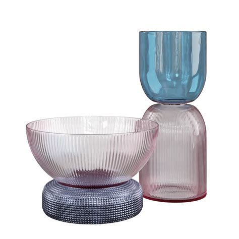 Corrugated Vase Set 01 • iMeshh - 3D Model for Blender 4.0+