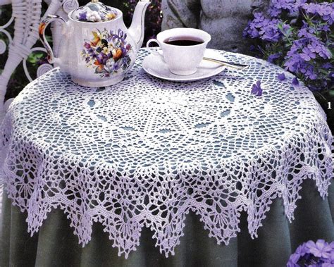 Printable Crochet Round Tablecloth Pattern Free - Printable Word Searches