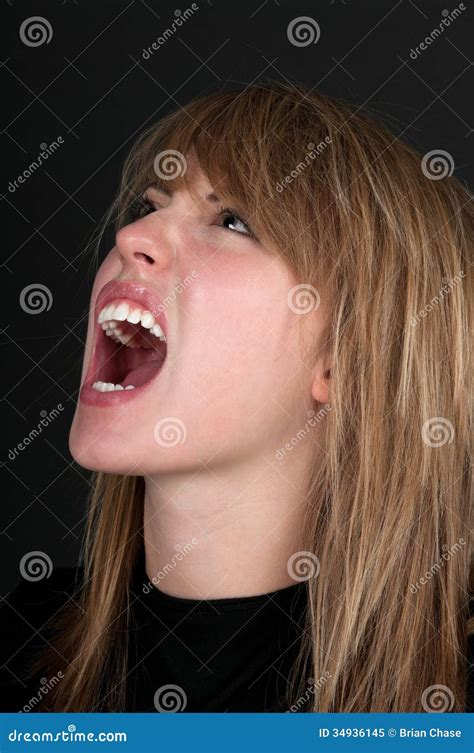 Scream stock image. Image of teeth, angry, open, emotion - 34936145