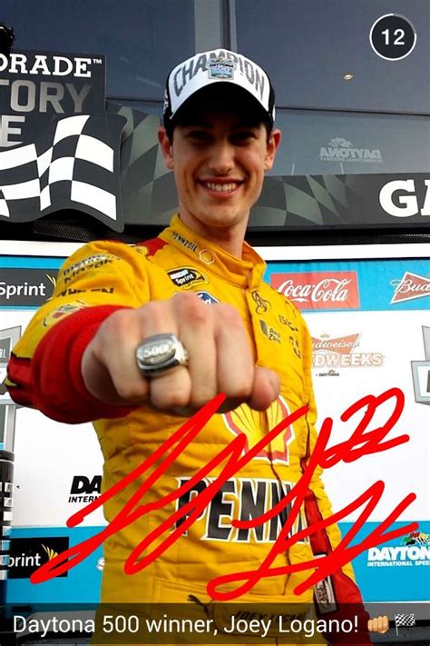 Joey Logano. | Joey logano, Joey logano car, Daytona 500 winners