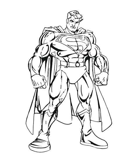 Superman Printable Coloring Pages