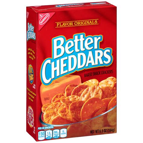 Nabisco Better Cheddars Original Baked Snack Crackers - Shop Crackers ...