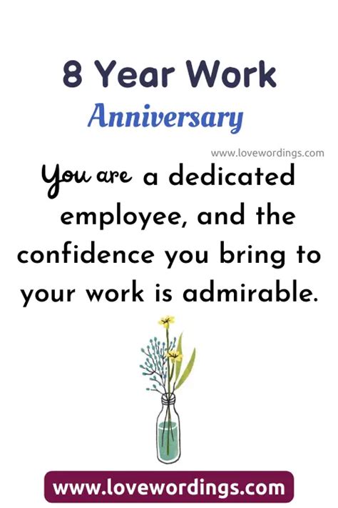 Amazing 8 Year Work Anniversary Quotes & Wishes [2023]