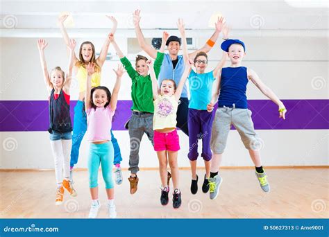 Dance Teacher Giving Kids Zumba Fitness Class Stock Image - Image of dynamic, health: 50627313