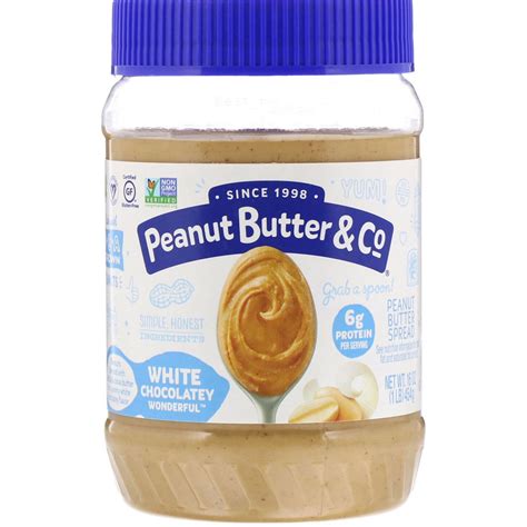 Peanut Butter & Co., Peanut Butter Spread, White Chocolate Wonderful, 16 Oz Pack of 2 - Walmart.com