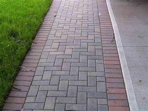 Paver Pathway | Brick pathway, Concrete walkway, Brick sidewalk