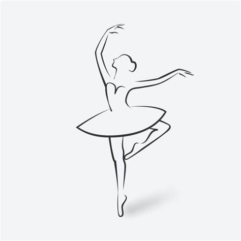 Ballet Illustraties en vectorbeelden - iStock | Art drawings sketches simple, Art drawings ...