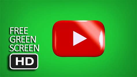 Free Green Screen - Glossy Youtube Logo Animated (Loop) - YouTube