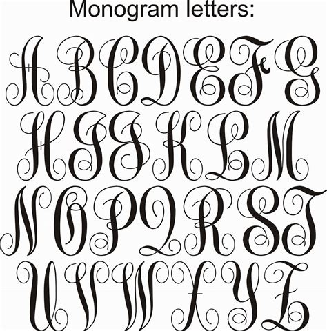 Image result for Free Monogram Fonts Circle Free Printable Monogram Letters, Cricut Monogram ...