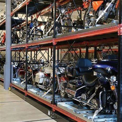 20 Meter 7 Tank Motorcycle Storage Rack System, Storage Capacity: 1 Ton Per Level at Rs 98/kg in ...