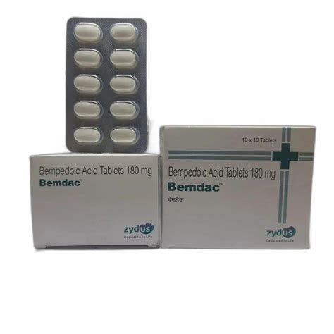 Bempedoic Acid Tablets IP at Rs 264/bottle in Nagpur | ID: 2853041475273