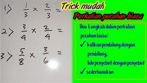 Cara Menghitung Perkalian Pecahan Biasa Dengan Bilangan Asli Kuadrat - IMAGESEE