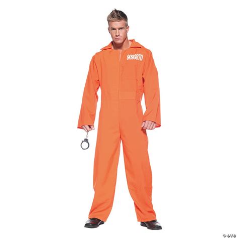 Men's Orange Prison Jumpsuit Costume | Halloween Express