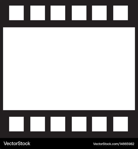 Strip film frame cinema template image Royalty Free Vector