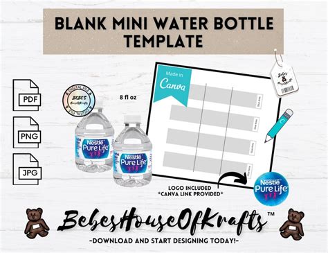 Mini Bottle Label Template