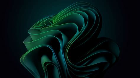 2560x1440 Resolution Windows 11 4k Green Glow 1440P Resolution Wallpaper - Wallpapers Den