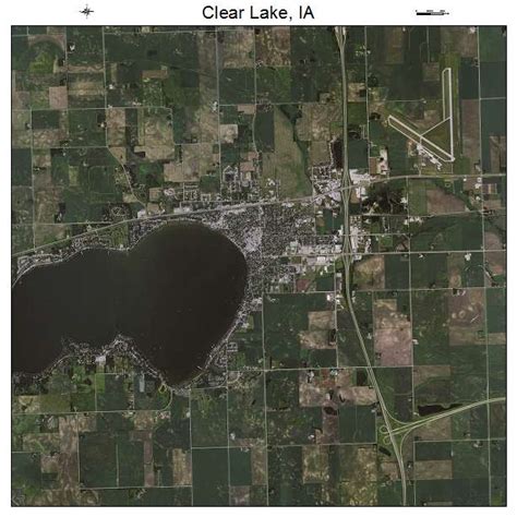 Aerial Photography Map of Clear Lake, IA Iowa