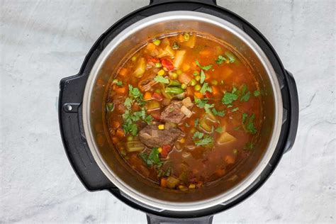 How To Cook Vegetable Beef Soup In Electric Pressure Cooker | Storables