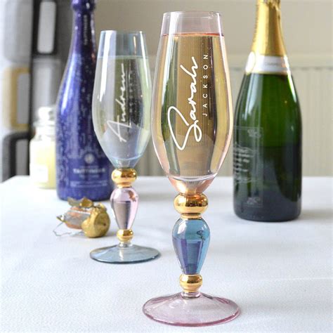 Elegantly Crafted Personalised Champagne Flute By GiftsOnline4U