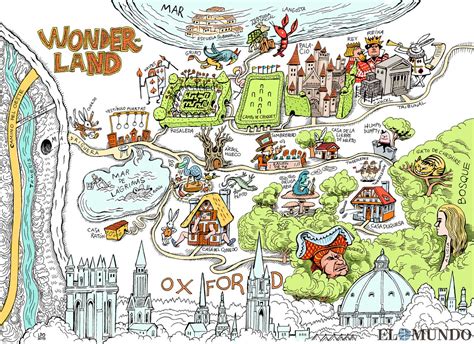 GeoMapping! - MAP OF WONDERLAND (Alice’s Adventures in... | Alice in ...