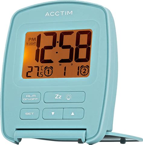 Acctim Erebus LCD Flip Travel Alarm Clocks | Acctim Clocks York ...