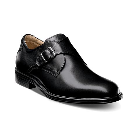 Florsheim Network Monk Strap Plain Toe Shoes in Black for Men - Lyst