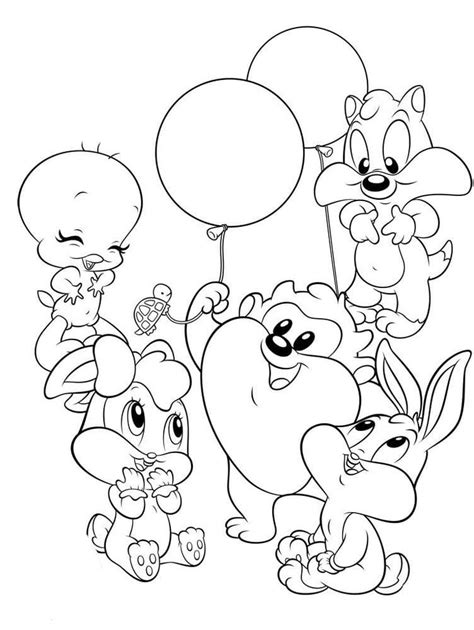 Looney Tunes Coloring Pages - Printable Coloring Pages | Baby coloring ...