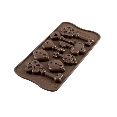 Silikomart 'Easy Choc' Silicone Chocolate Mold, KEYS Silicone Chocolate Molds - BakeDeco.Com