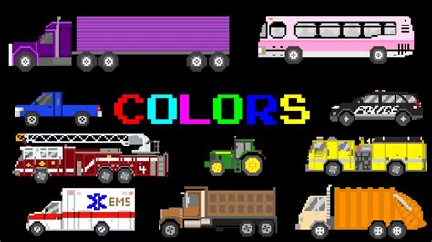 Vehicle Colors - Featuring Street Vehicles - The Kids' Picture Show ...